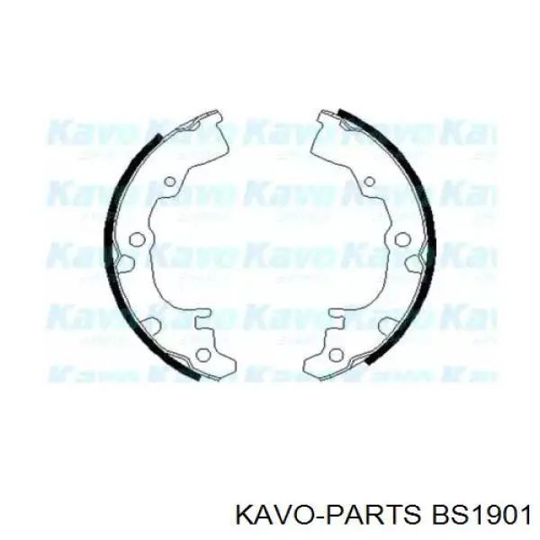 Задние барабанные колодки BS1901 Kavo Parts