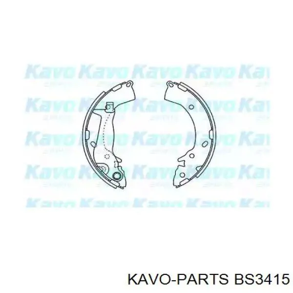 Задние барабанные колодки BS3415 Kavo Parts