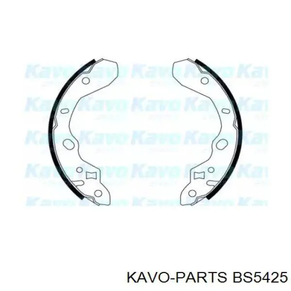 Задние барабанные колодки BS5425 Kavo Parts