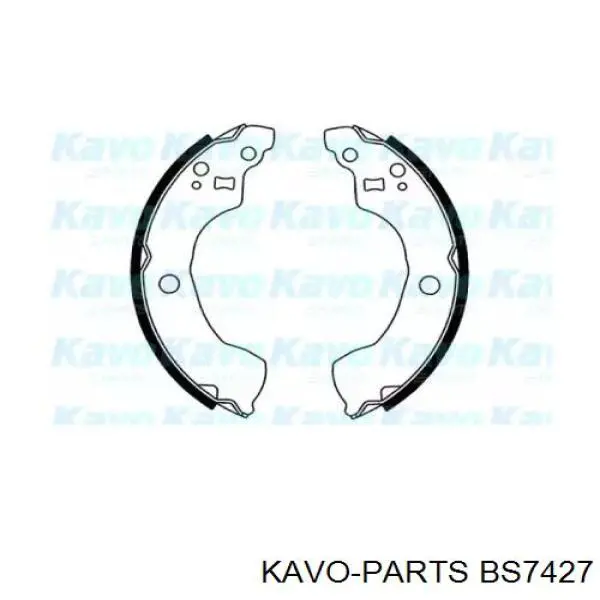 Задние барабанные колодки BS7427 Kavo Parts