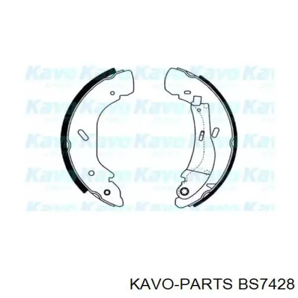 Задние барабанные колодки BS7428 Kavo Parts