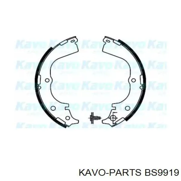 Задние барабанные колодки BS9919 Kavo Parts