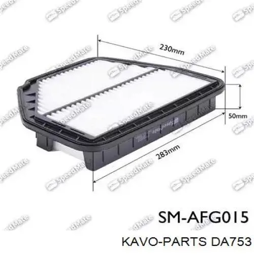Элемент воздушного фильтра Kavo Parts DA753 цена, от 5.63 USD