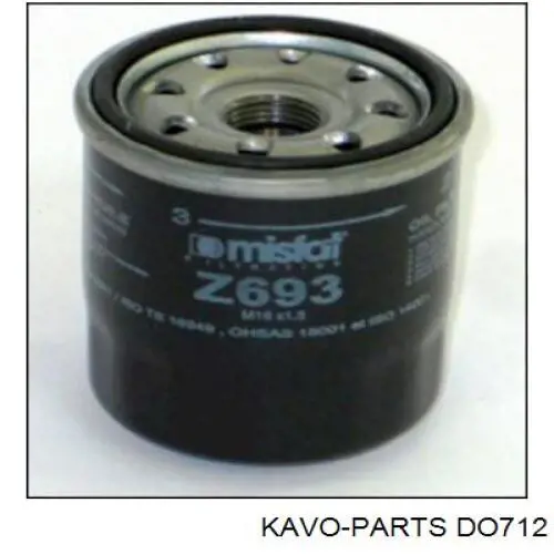 Фильтр очистки масла центробежный Kavo Parts DO712 цена, от 3.48 USD