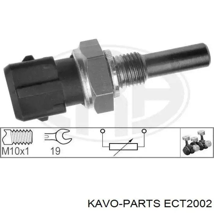 Датчик температуры охлаждающей жидкости ECT2002 Kavo Parts