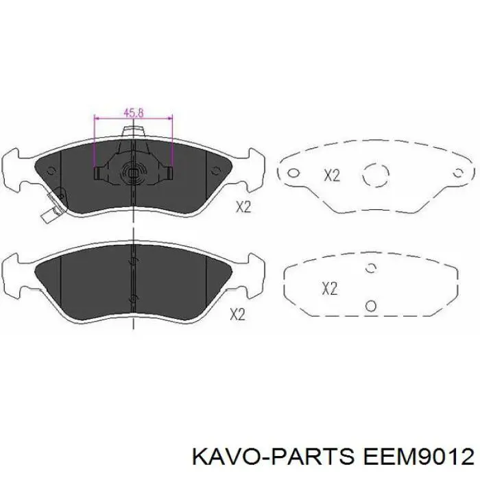 Гидроопора двигателя левая Kavo Parts EEM9012 цена, от 102.43 USD