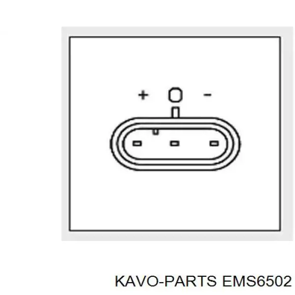 EMS6502 Kavo Parts sensor de pressão no coletor de admissão, map