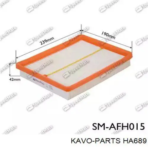 Фильтр воздушный Kavo Parts HA689