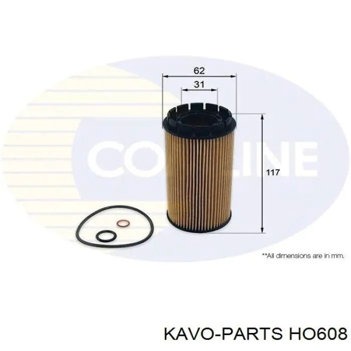 Масляный фильтр HO608 Kavo Parts