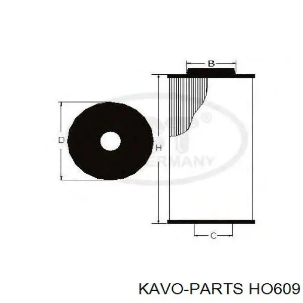 Фильтр масла Kavo Parts HO609