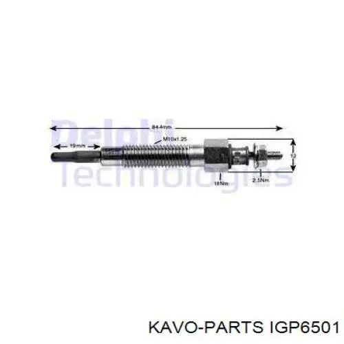 Свечи накала Kavo Parts IGP6501 цена, от 5.60 USD