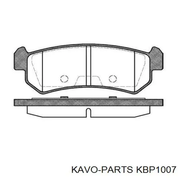 Колодки дисковые  Kavo Parts KBP1007 цена, от 11.45 USD