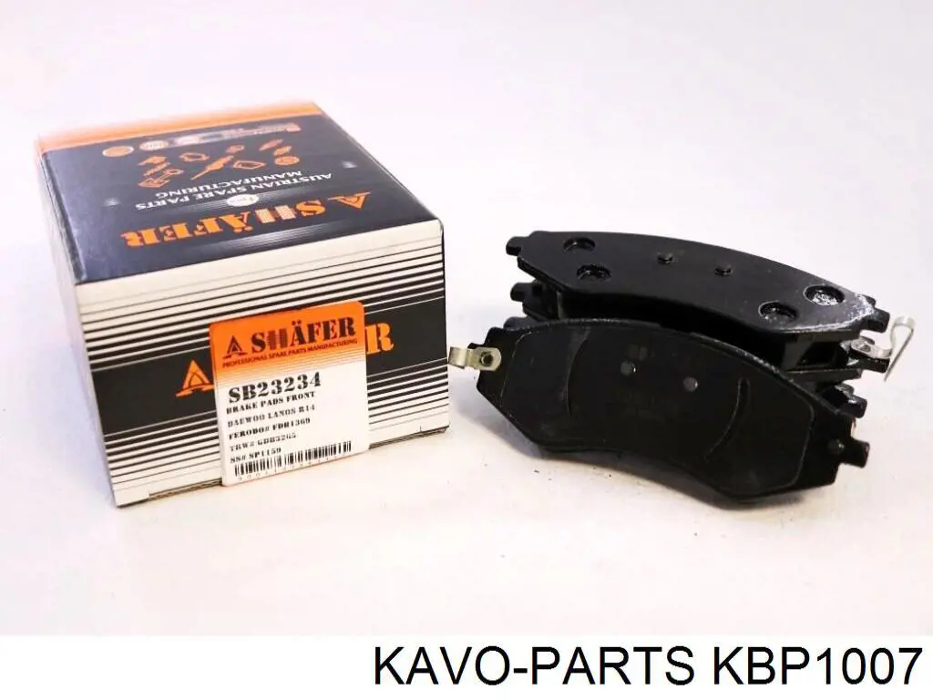 Купить KBP1007 Kavo Parts Колодки тормозные задние, дисковые