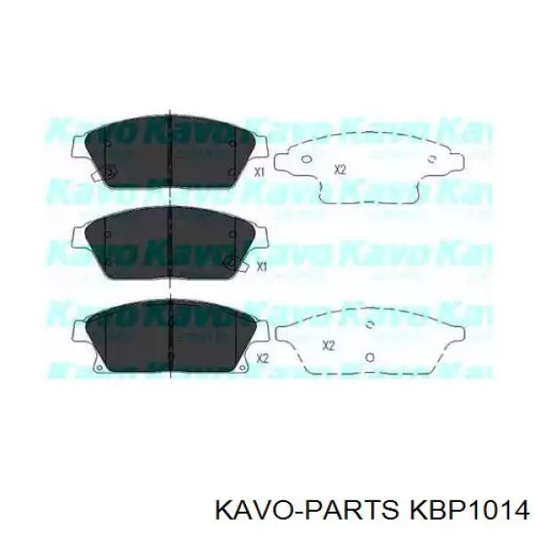 KBP-1014 Kavo Parts sapatas do freio dianteiras de disco