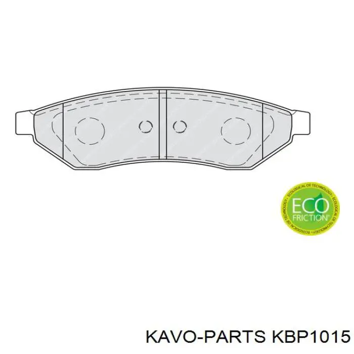 Задние дисковые колодки Kavo Parts KBP1015