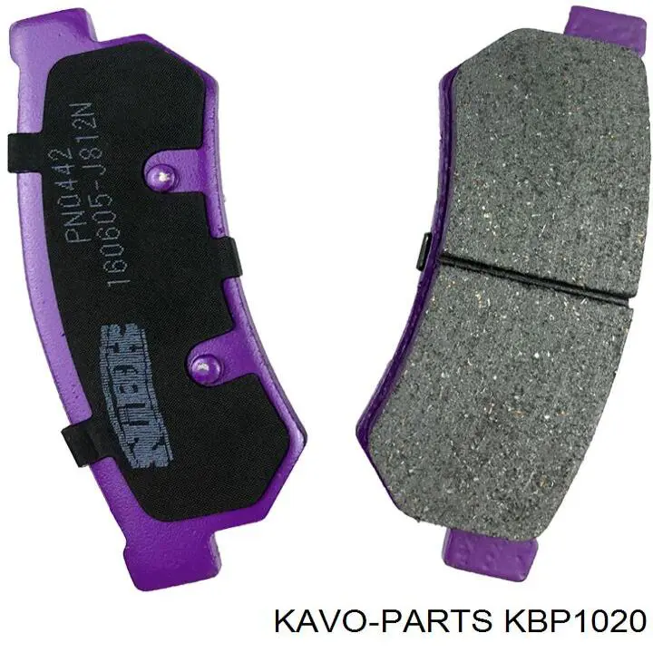 Колодки дисковые  Kavo Parts KBP1020 цена, от 12.14 USD