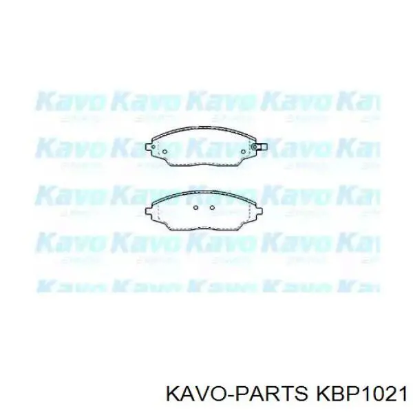 Колодки гальмівні передні, дискові KBP1021 Kavo Parts