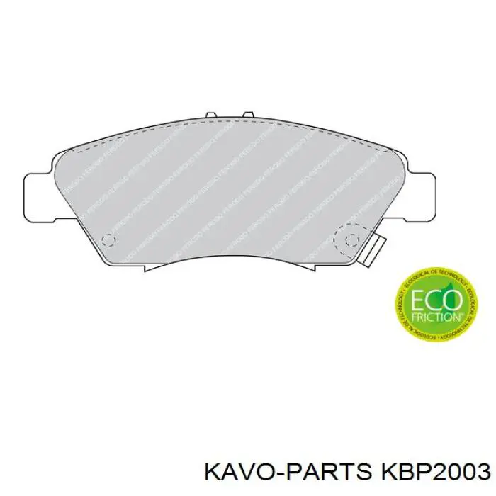 Колодки Kavo Parts KBP2003 цена, от 16.82 USD