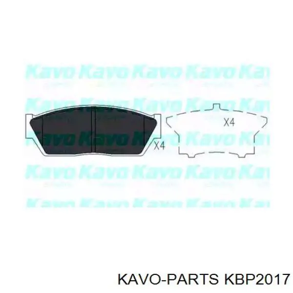 Передние тормозные колодки KBP2017 Kavo Parts