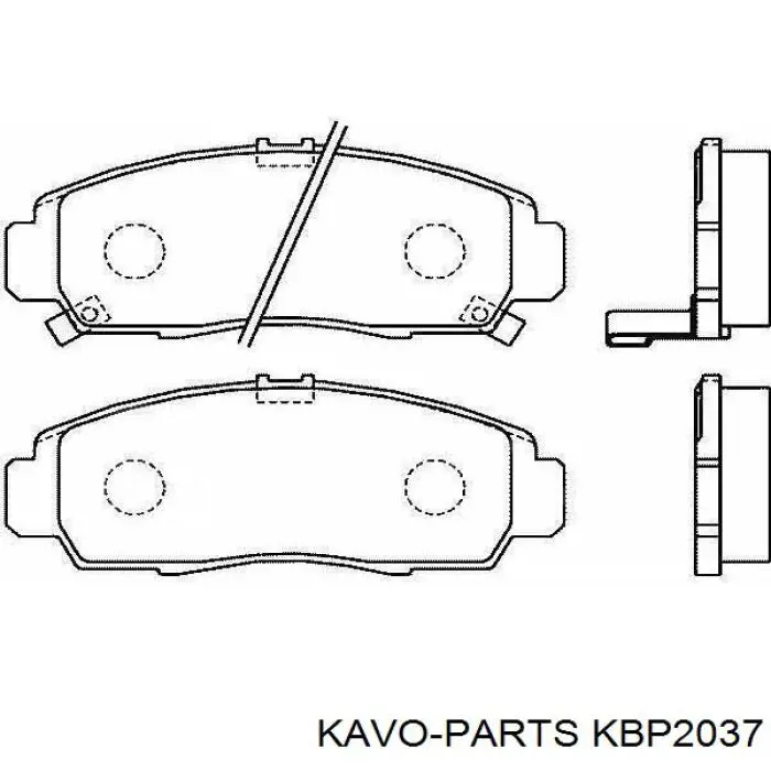 Тормозные колодки Kavo Parts KBP2037