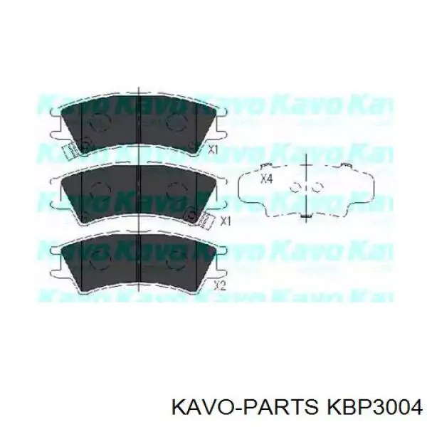 KBP-3004 Kavo Parts колодки тормозные передние дисковые