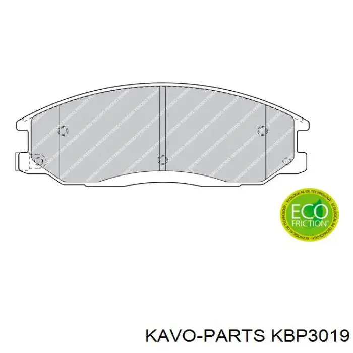 Колодки Kavo Parts KBP3019 цена, от 18.70 USD