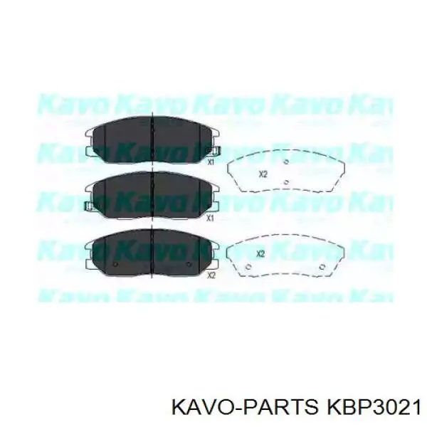 KBP-3021 Kavo Parts колодки тормозные передние дисковые