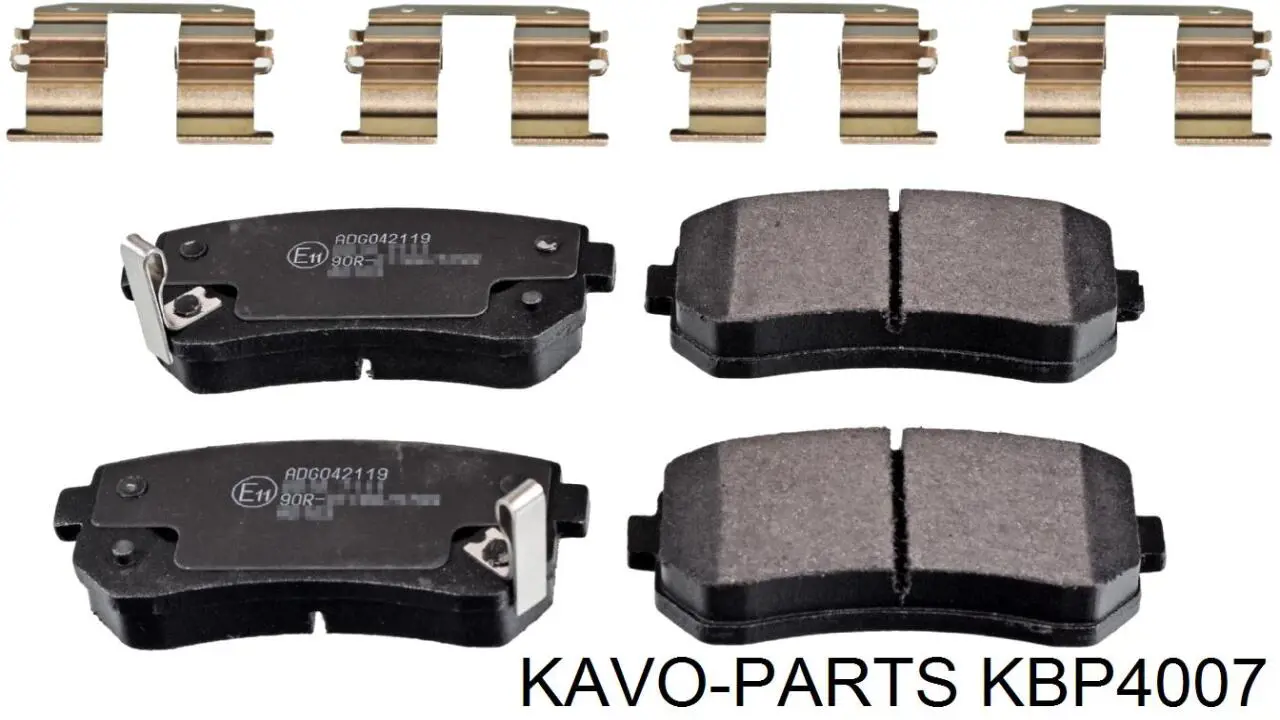 Колодки тормозные задние дисковые Kavo Parts KBP4007