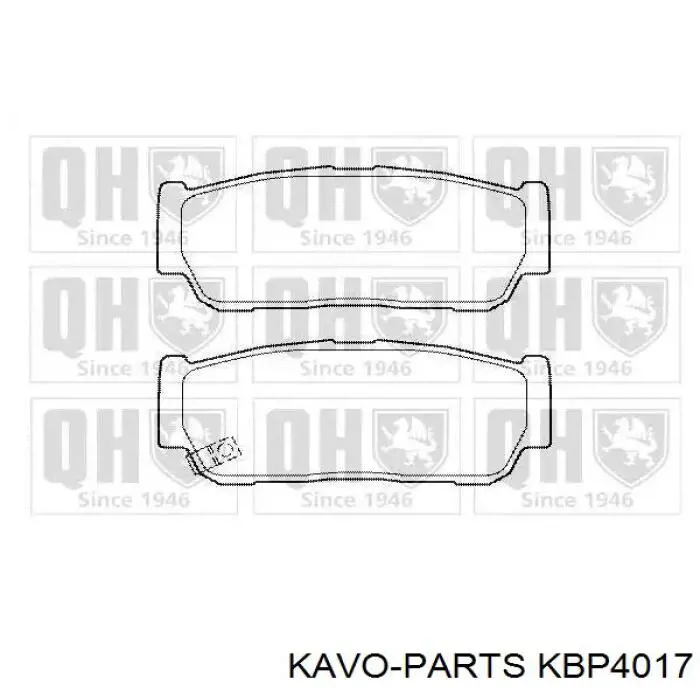Колодки дисковые  Kavo Parts KBP4017 цена, от 15.87 USD