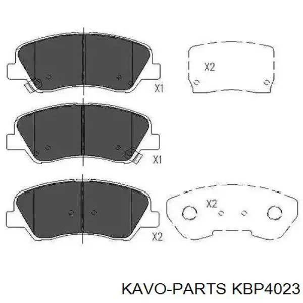 KBP-4023 Kavo Parts sapatas do freio dianteiras de disco