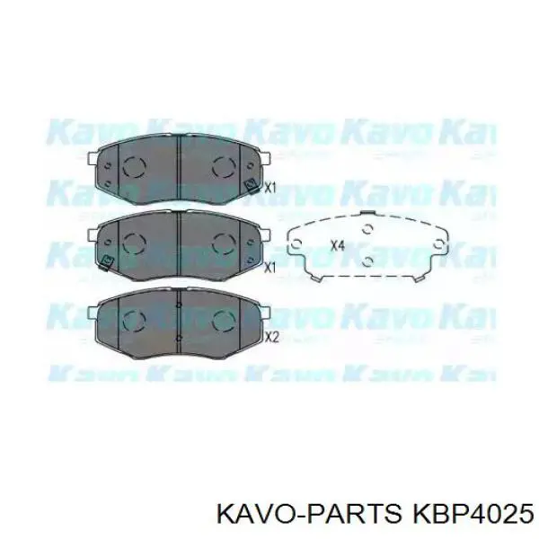 Купить KBP4025 Kavo Parts Колодки тормозные