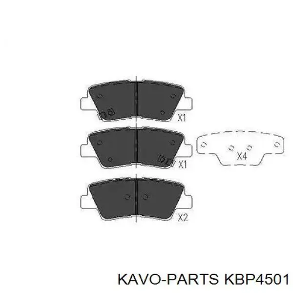 KBP4501 Kavo Parts Колодки передние