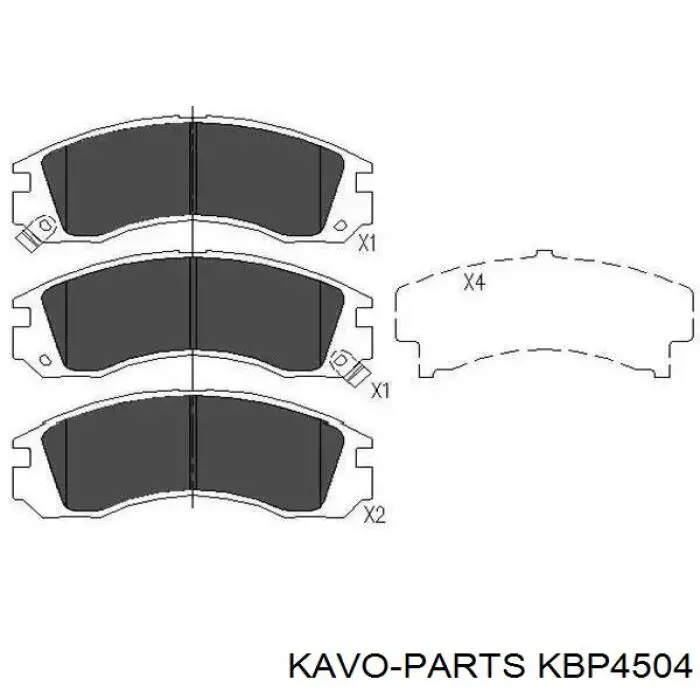 Колодки Kavo Parts KBP4504 цена, от 16.55 USD