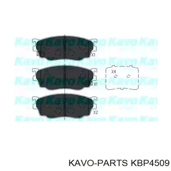 Колодки тормозные передние дисковые Kavo Parts KBP4509