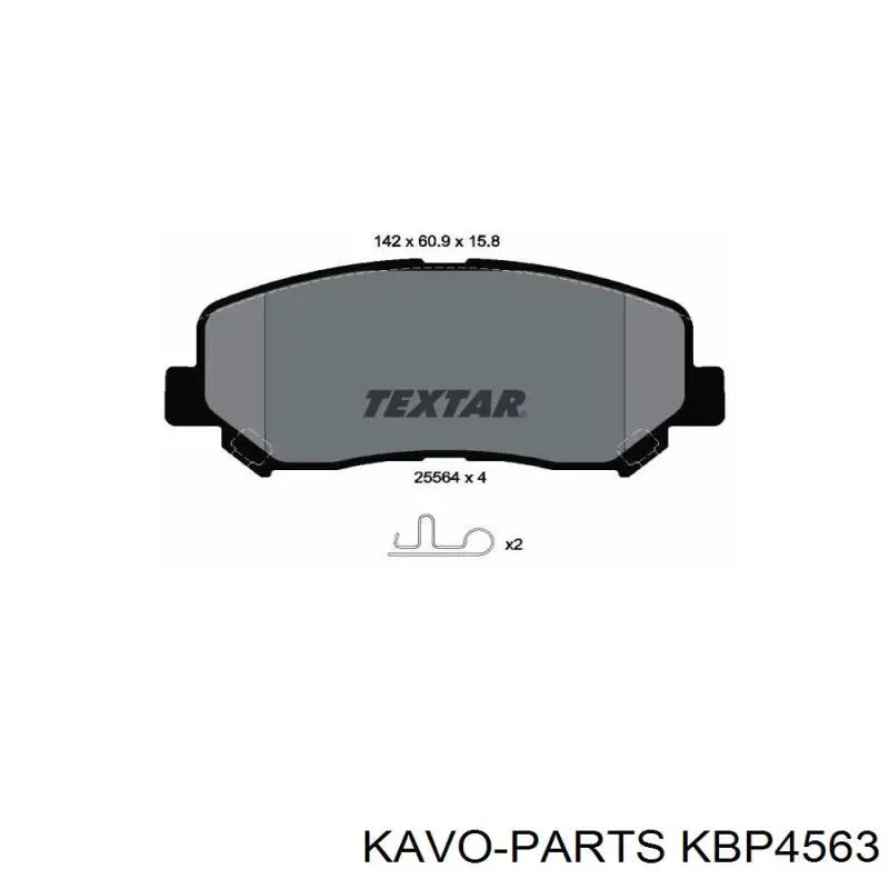 Колодки Kavo Parts KBP4563 цена, от 32.96 USD