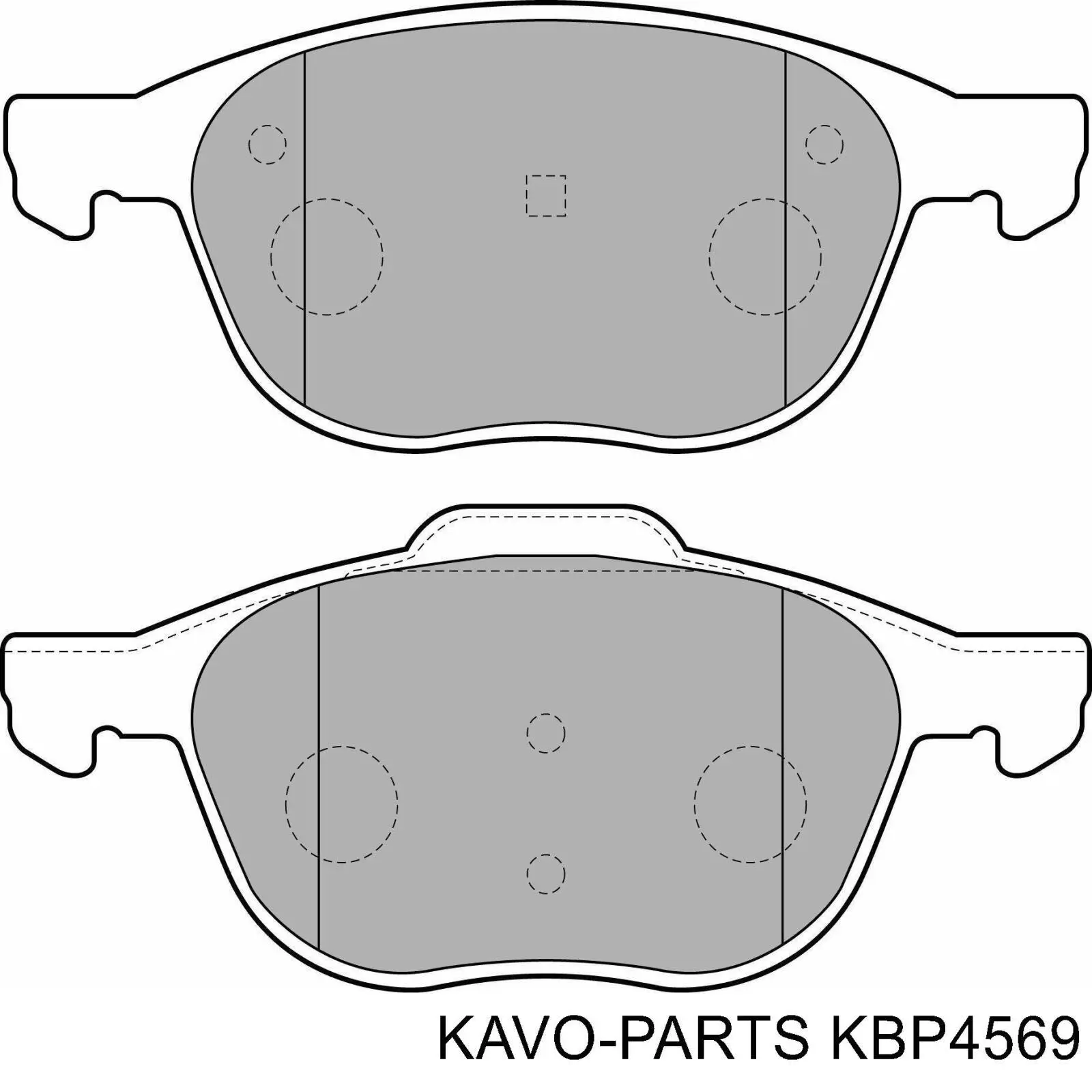 KBP4569 Kavo Parts Колодки передние