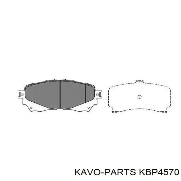 KBP-4570 Kavo Parts sapatas do freio dianteiras de disco