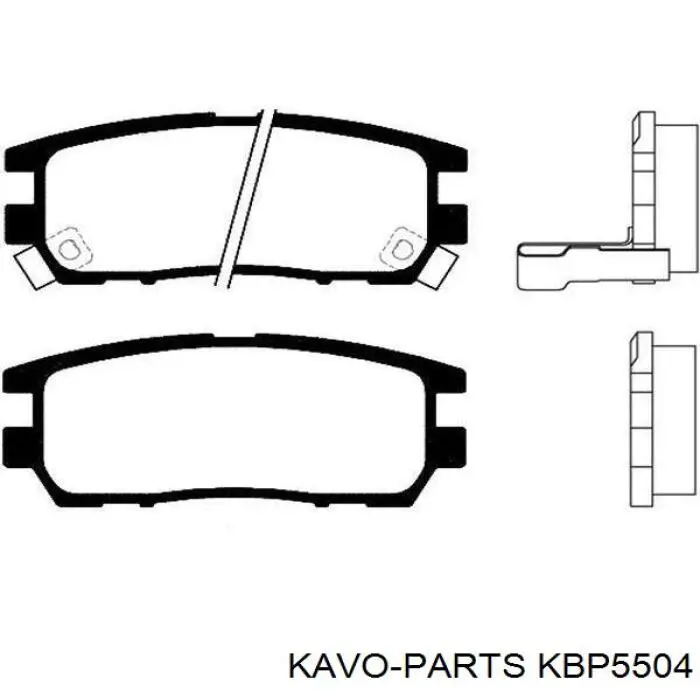 KBP5504 Kavo Parts Колодки тормозные дисковые комплект