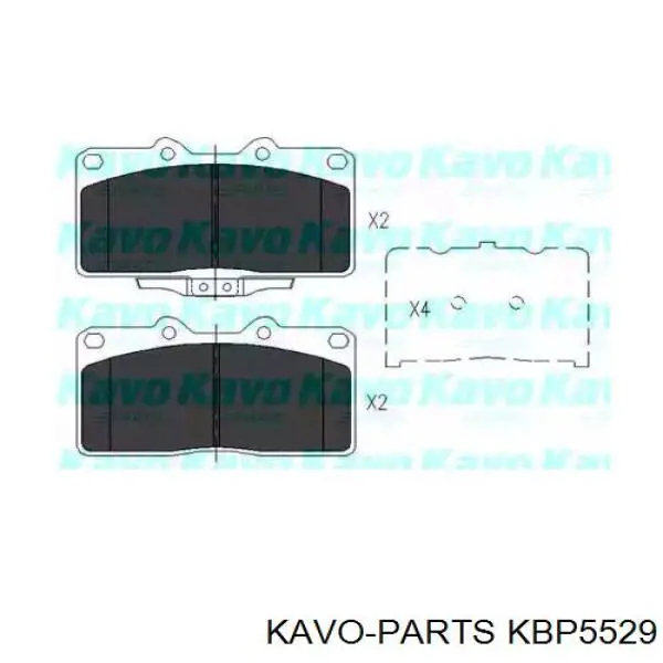 Передние тормозные колодки 5005597 Ashika