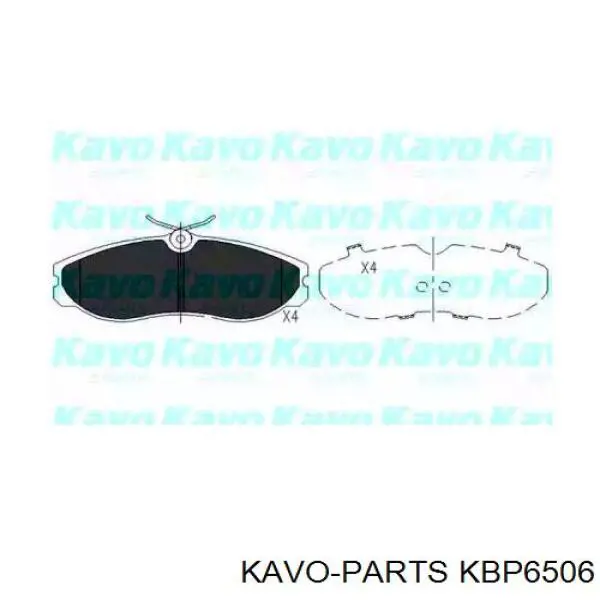KBP-6506 Kavo Parts передние тормозные колодки