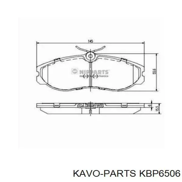 KBP6506 Kavo Parts Колодки передние