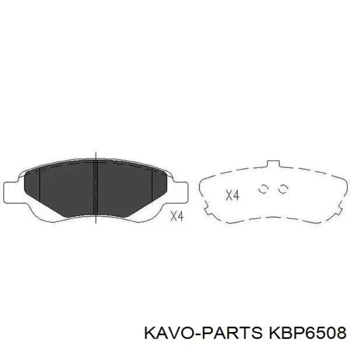 KBP6508 Kavo Parts Колодки передние