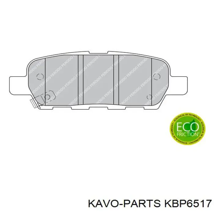Колодки дисковые  Kavo Parts KBP6517 цена, от 14.32 USD
