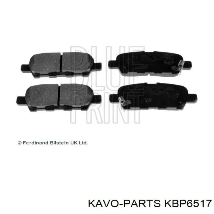 KBP6517 Kavo Parts Колодки тормозные дисковые комплект