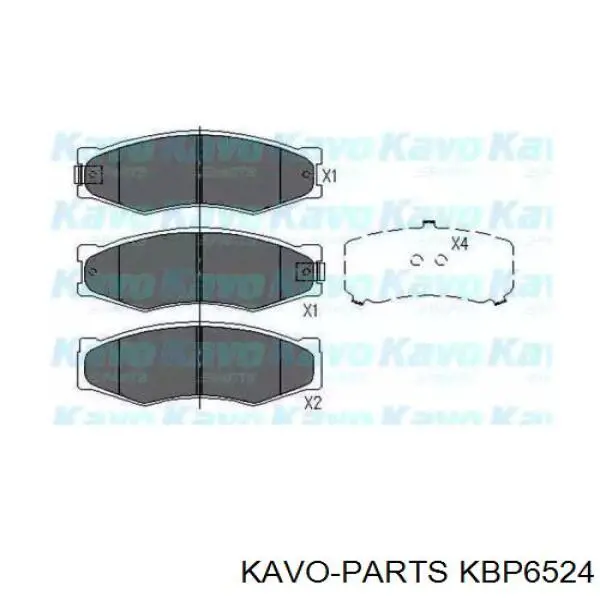 KBP-6524 Kavo Parts колодки тормозные передние дисковые