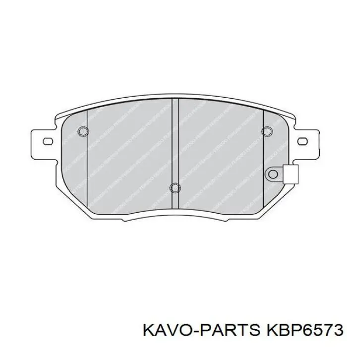 Передние тормозные колодки KBP6573 Kavo Parts