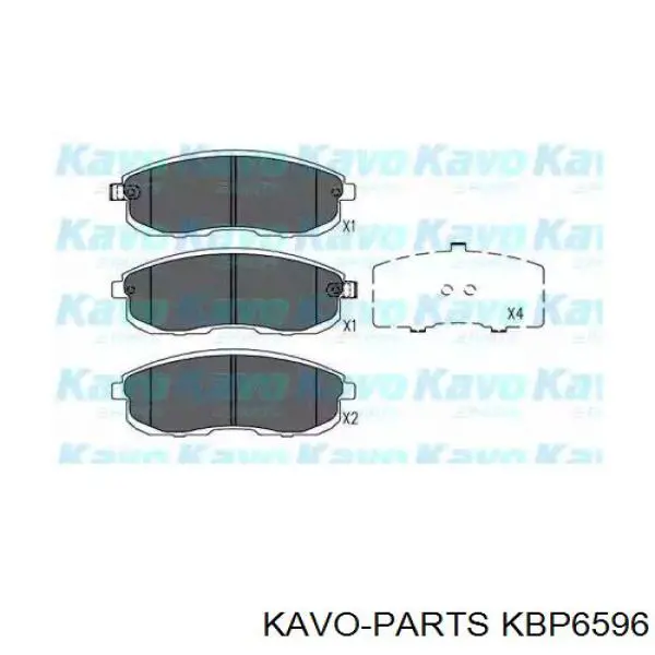 KBP-6596 Kavo Parts передние тормозные колодки