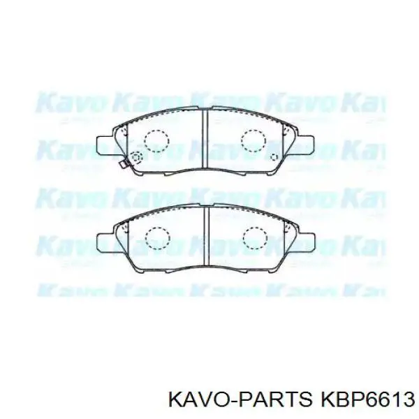 Передние тормозные колодки KBP6613 Kavo Parts