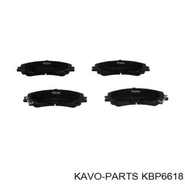 Pastillas de freno delanteras KBP6618 Kavo Parts