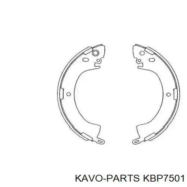 KBP7501 Kavo Parts Колодки тормозные дисковые комплект